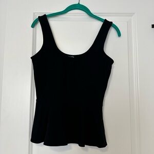 BEBE black peplum top size M